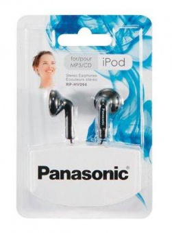 Наушники вкладыши Panasonic RP-HV094GU-K черный проводные в ушной раковине от магазина РЭССИ