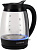 Чайник электрический Polaris PWK 2006CGL 2л. 2200Вт черный корпус: стекло/пластик (020346) от магазина РЭССИ