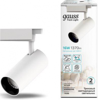Система трековая Gauss TR066 16Вт 4000K цв.св.:белый нейтральный белый от магазина РЭССИ