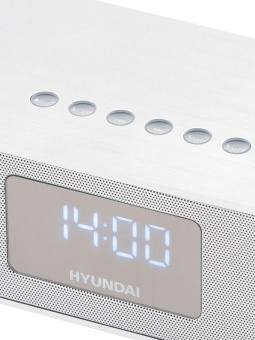 Радиобудильник Hyundai H-RCL360 белый LCD подсв:белая часы:цифровые FM от магазина РЭССИ