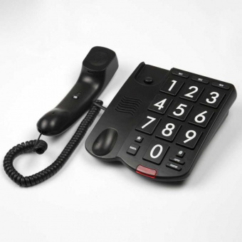 Телефон проводной Ritmix RT-520 черный от магазина РЭССИ