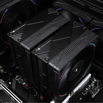 Устройство охлаждения(кулер) Thermalright Phantom Spirit 120 EVO ARGB Soc-AM5/AM4/1151/1200/1700 черный 4-pin 25.6dB Al+Cu 765gr Ret (PS120-EVO) от магазина РЭССИ