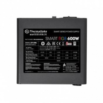 Блок питания Thermaltake ATX 600W Smart RGB 600 80+ (24+4+4pin) APFC 120mm fan color LED 6xSATA RTL от магазина РЭССИ