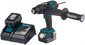 Дрель-шуруповерт Makita DHP458RFE аккум. патрон:быстрозажимной (кейс в комплекте) от магазина РЭССИ