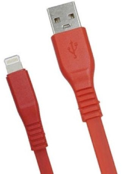 Кабель Premier 6-703RL45 2.0R USB-A-Lightning (m) 2м красный пакет от магазина РЭССИ