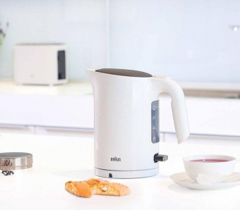 Чайник электрический Braun WK3110WH 1.7л. 3000Вт белый (корпус: пластик) от магазина РЭССИ