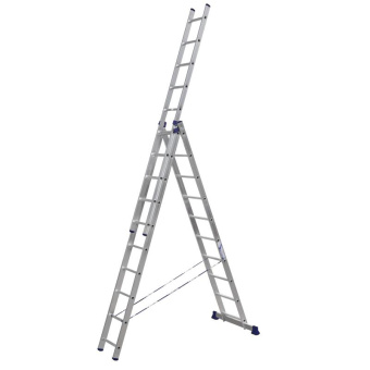 Трехсекционная универсальная алюминиевая лестница Алюмет 3х10. Серия H3 5310 от магазина РЭССИ