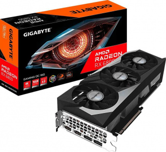 Видеокарта Gigabyte PCI-E 4.0 GV-R68GAMING OC-16GD AMD Radeon RX 6800 16384Mb 256 GDDR6 1925/16000 HDMIx2 DPx2 HDCP Ret от магазина РЭССИ