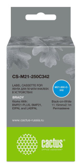 Картридж ленточный Cactus CS-M21-250C342 черный для Brady BMP21-PLUS, BMP21, BMP21-LAB от магазина РЭССИ