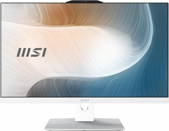 Моноблок MSI Modern AM242P 12M-617XRU 23.8" Full HD i7 1260P (2.1) 16Gb SSD512Gb Iris Xe noOS GbitEth WiFi BT 120W клавиатура мышь Cam белый 1920x1080 от магазина РЭССИ