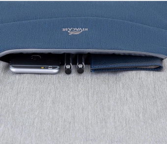 Рюкзак для ноутбука 17.3" Riva 7567 серый/темно-синий полиэстер от магазина РЭССИ