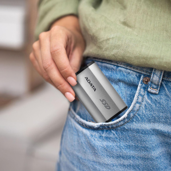 Накопитель SSD A-Data USB-C 1TB SD810-1000G-CSG SD810 1.8" серый от магазина РЭССИ
