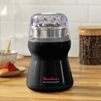 Кофемолка Moulinex AR110830 180Вт сист.помол.:ротац.нож вместим.:50гр черный от магазина РЭССИ