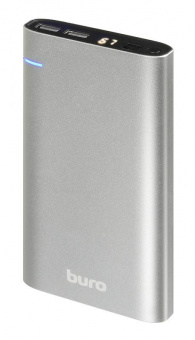 Мобильный аккумулятор Buro RCL-21000 21000mAh 2.1A 2xUSB серебристый от магазина РЭССИ