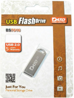 Флеш Диск Dato 8Gb DS7016 DS7016-08G USB2.0 серебристый от магазина РЭССИ