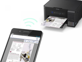 МФУ струйный Epson L4150 A4 WiFi USB черный от магазина РЭССИ