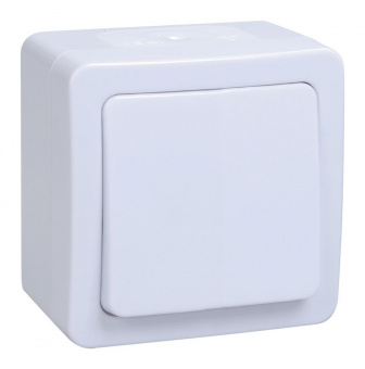 Выключатель IEK Гермес Plus откр. 1кл. IP54 белый (упак.:1шт) (EVMP10-K01-10-54-EC) от магазина РЭССИ