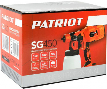 Краскопульт Patriot SG 450 550Вт бак:800мл 800мл/мин от магазина РЭССИ