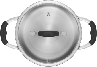 Кастрюля Rondell Stern RDS-010 3.9л. d=20см (с крышкой) т.серый от магазина РЭССИ