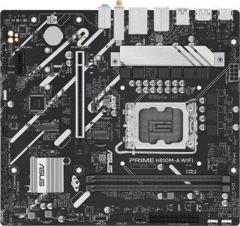 Материнская плата Asus PRIME H810M-A WIFI Soc-1851 Intel H810 2xDDR5 mATX AC`97 8ch(7.1) GbLAN RAID+HDMI+DP от магазина РЭССИ