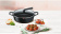 Картинка Кастрюля Tefal Delicio E2327274 4.8л. d=28см (с крышкой) черный (2100123567) от магазина РЭССИ Кастрюля Tefal Delicio E2327274 4.8л. d=28см (с крышкой) черный (2100123567) от магазина РЭССИ