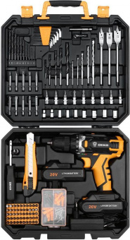 Дрель-шуруповерт Deko DKCD20FU-Li аккум. патрон:быстрозажимной (кейс в комплекте) (063-4179) от магазина РЭССИ