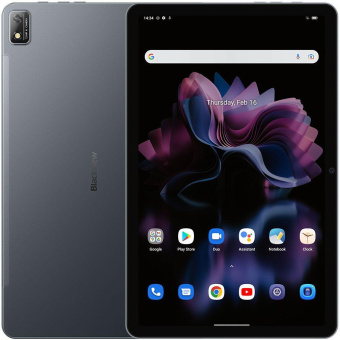 Планшет ARK Blackview Tab 16 T616 (2.0) 8C RAM8Gb ROM256Gb 11" IPS 2000x1200 3G 4G Android 12 серый 13Mpix 8Mpix BT GPS WiFi Touch microSDXC 1Tb 7680mAh 6.7hr от магазина РЭССИ