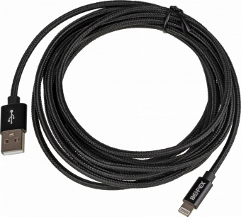 Кабель USB (m)-Lightning (m) 3м черный от магазина РЭССИ