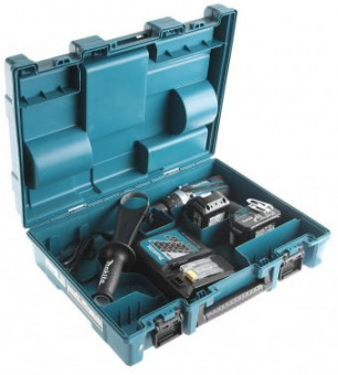 Дрель-шуруповерт Makita DHP458RFE аккум. патрон:быстрозажимной (кейс в комплекте) от магазина РЭССИ
