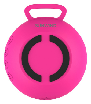 Колонка порт. SunWind SW-PS103 R розовый 3W 1.0 BT/3.5Jack 10м 400mAh от магазина РЭССИ