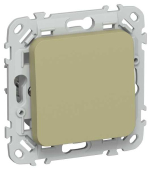 FLITE Выключатель 1-клавишный 10А ВС11-1-0-ФлО оливковый IEK от магазина РЭССИ