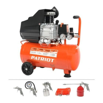 Компрессор поршневой Patriot EURO 50-260K масляный 260л/мин 50л 1800Вт оранжевый от магазина РЭССИ