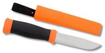 Нож Morakniv Outdoor 2000 (12057) стальной разделочный лезв.109мм прямая заточка оранжевый/черный от магазина РЭССИ