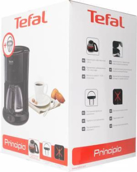 Кофеварка капельная Tefal CM261838 1000Вт черный от магазина РЭССИ