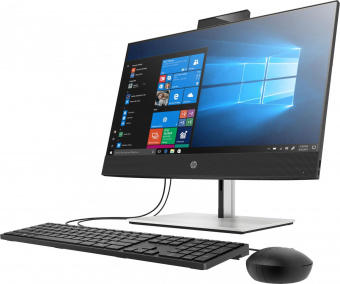 Моноблок HP ProOne 440 G6 23.8" Full HD i3 10100T (3) 8Gb 1Tb 7.2k UHDG 630 DVDRW Free DOS GbitEth WiFi BT 90W клавиатура мышь Cam черный 1920x1080 от магазина РЭССИ