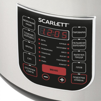 Мультиварка Scarlett SC-MC410S27 5л 900Вт серебристый/черный от магазина РЭССИ