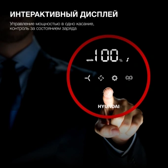 Пылесос ручной Hyundai HYV-S7970 500Вт серый/синий от магазина РЭССИ