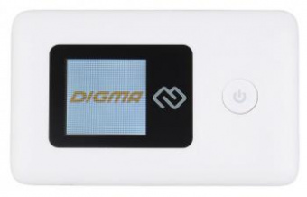 Модем 3G/4G Digma Mobile WiFi DMW1969 micro USB Wi-Fi Firewall +Router внешний белый от магазина РЭССИ