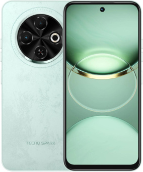 Смартфон Tecno Spark 30C 128Gb 4Gb зеленый моноблок 3G 4G 2Sim 6.67" 720x1600 Android 14 48Mpix 802.11 a/b/g/n/ac NFC GPS GSM900/1800 Protect FM microSD max1024Gb от магазина РЭССИ