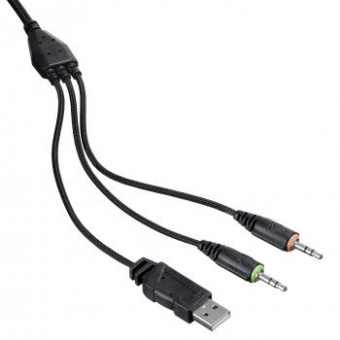 Наушники с микрофоном Оклик HS-L550G THUNDER черный 2.2м мониторные оголовье (1102302) от магазина РЭССИ