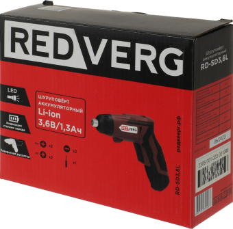 Шуруповерт RedVerg RD-SD3,6L аккум. патрон:шестигр.1/4" от магазина РЭССИ