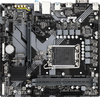 Материнская плата Gigabyte B760M H DDR4 Soc-1700 Intel B760 2xDDR4 mATX AC`97 8ch(7.1) GbLAN RAID+VGA+HDMI от магазина РЭССИ