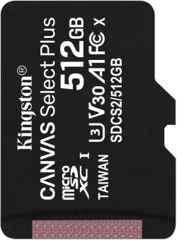 Флеш карта microSDXC 512Gb Kingston SDCS2/512GBSP Canvas Select Plus w/o adapter от магазина РЭССИ