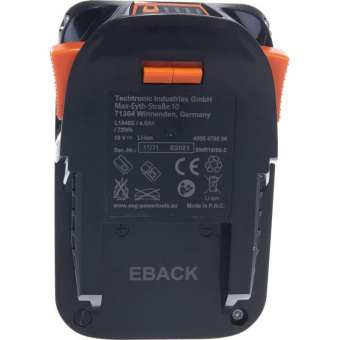 Аккумулятор L1840S 18В 4Ач Li-Ion AEG 4935478636 от магазина РЭССИ