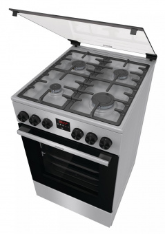 Плита Газовая Gorenje GGI5C21XF нержавеющая сталь (стеклянная крышка) реш.чугун от магазина РЭССИ