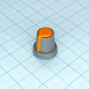 Ручка RR4817 серо-оранж. насечка, d=6mm от магазина РЭССИ