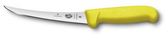 Нож кухонный Victorinox Fibrox (5.6618.12) стальной обвалочный лезв.120мм прямая заточка желтый от магазина РЭССИ