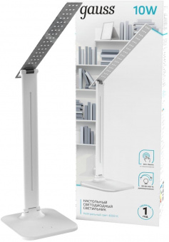 Светильник Gauss GT2011 настольный на подставке белый 10Вт от магазина РЭССИ