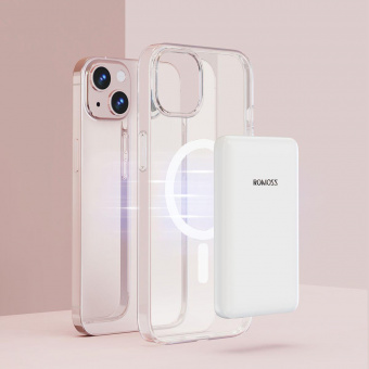Мобильный аккумулятор Romoss WSS05 5000mAh 3A PD беспров.зар. белый от магазина РЭССИ