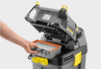 Строительный пылесос Karcher NT 30/1 Tact Te L 1380Вт (уборка: сухая/влажная) серый от магазина РЭССИ